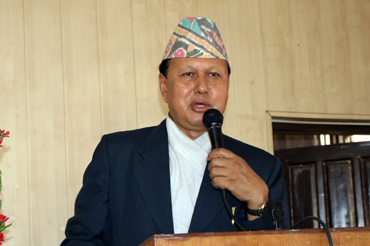 Mohan Bahadur Basnet, former Communications Minister of Nepal, entering the Special Court in Kathmandu to give his statement in the Teramox corruption case.