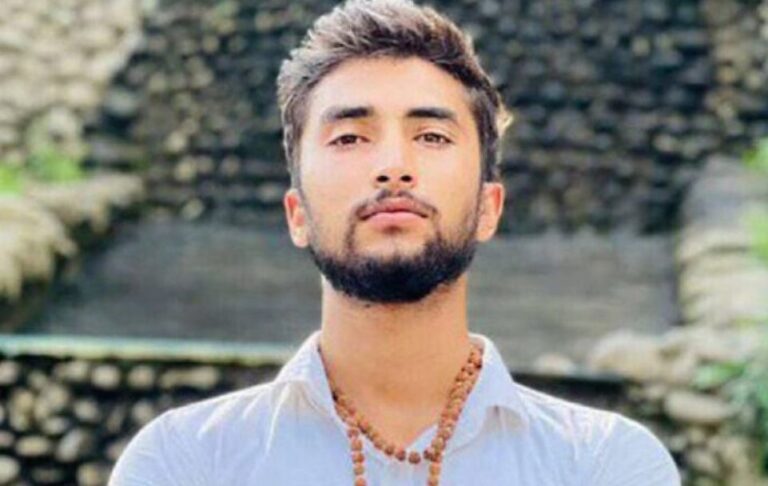 Padma Joshi and Pushpa Joshi at Tribhuvan International Airport before departing for the United States to seek international support for Bipin Joshi’s release from Hamas captivity.