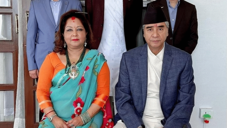 Sher Bahadur Deuba and wife Arzu Rana receiving treatment at Military Hospital in Kathmandu after Gen-Z protest attack.