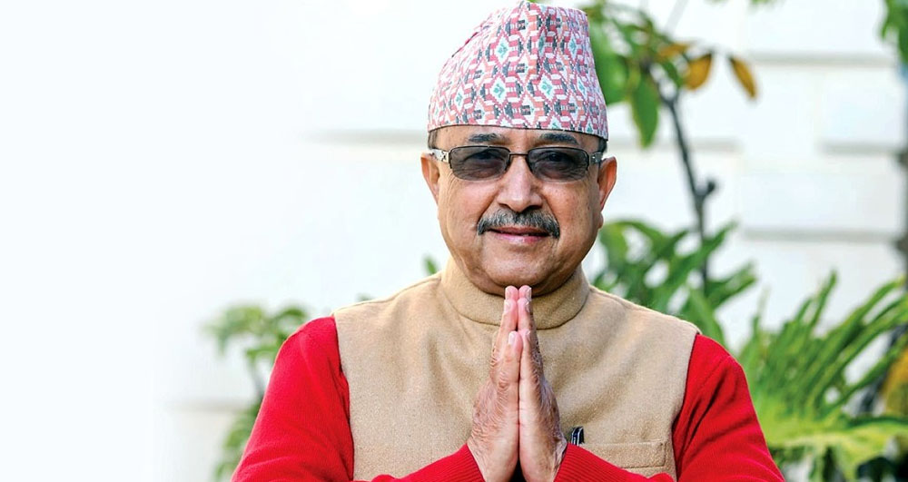 Nepali Congress leaders attend an emergency meeting in Kathmandu after the dissolution of Parliament.