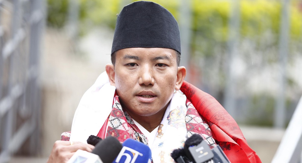 CPN-UML lawmaker Suhang Nembang addressing political crisis and urging constitutional solution in Nepal