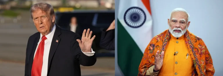 U.S. President Donald Trump speaks with Indian Prime Minister Narendra Modi on his 75th birthday amid tariff dispute and trade talks.