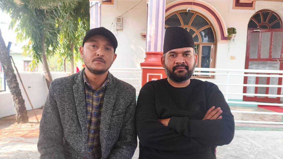 Chhabi Khatriwada, chair of the UML-affiliated National Youth Association Nepal in Damak, announces his resignation and support for Jhapa-5 candidate Balen Shah.