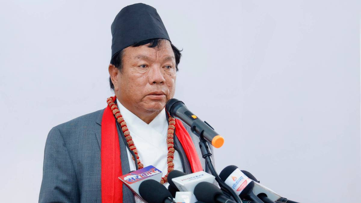 Nepal Education, Science and Technology Minister Mahabir Pun, who has resigned to focus on his social campaign.