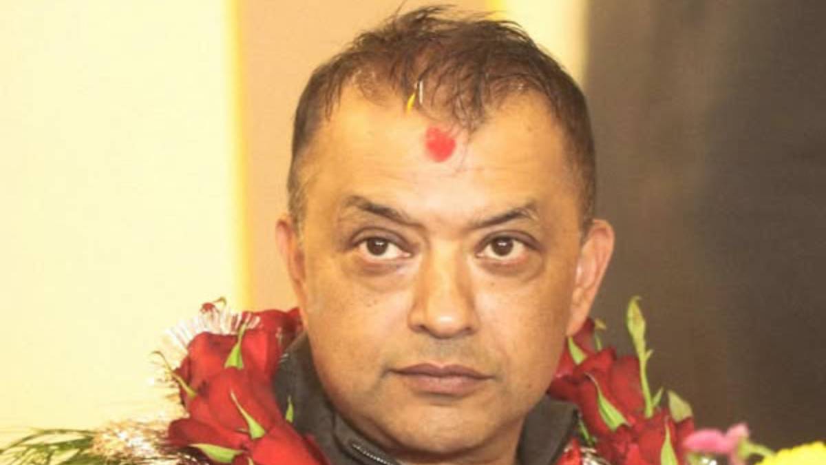 Nepali Congress leaders attend the Central Committee meeting at the party’s central office in Kathmandu.