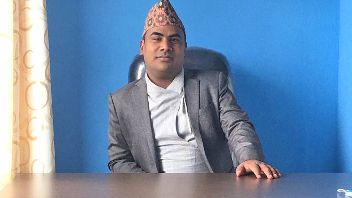 Yuvraj Paudel, also known as Yuvraj Safal, is seen in Kathmandu following his arrest over alleged derogatory social media content targeting the Office of the Attorney General.