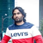 Film journalist Dinesh Sitaula while covering Balen Shah’s election campaign for the Rastriya Swatantra Party in Nepal.