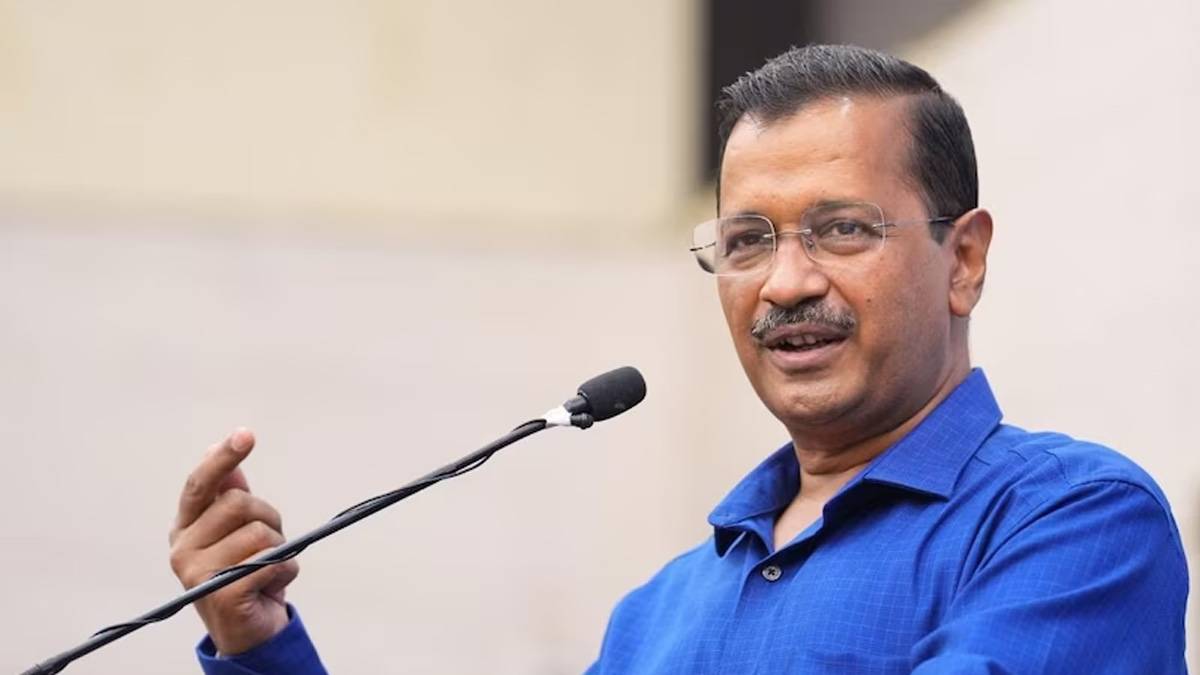 Arvind Kejriwal speaking to media after Delhi court acquitted him in the liquor policy case