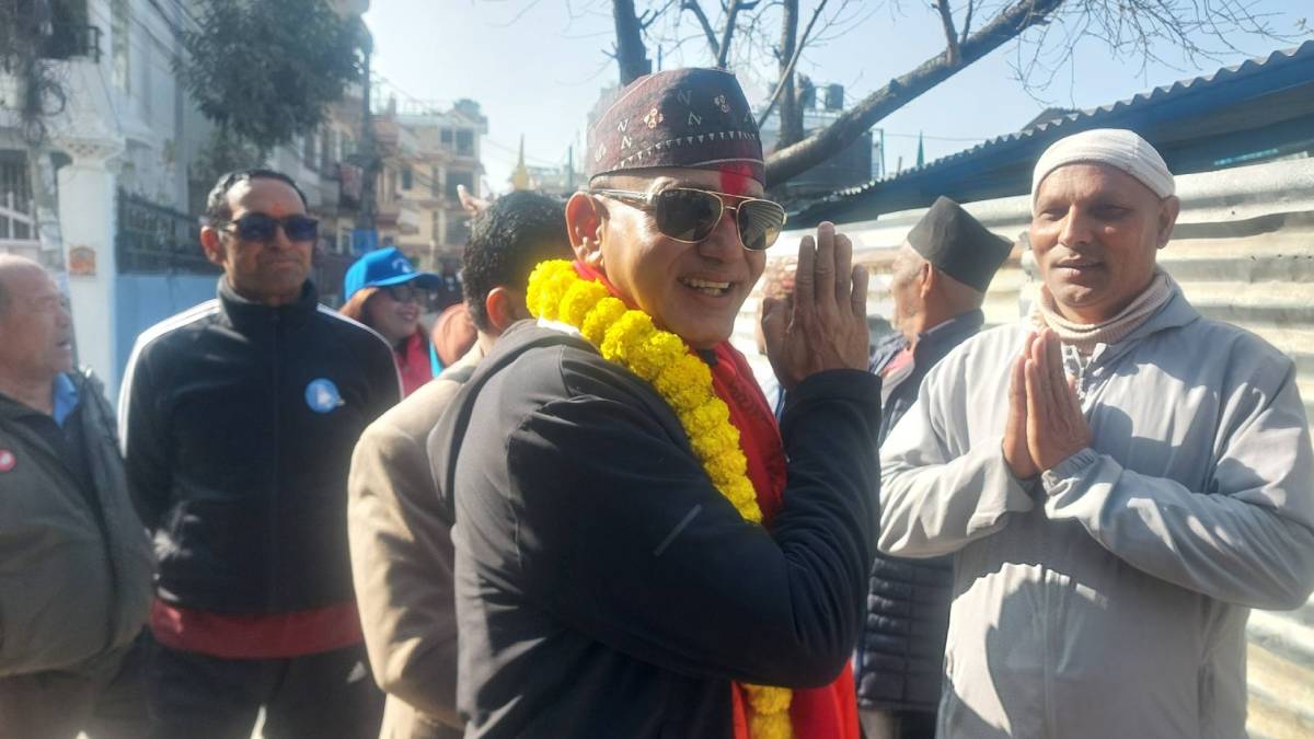 Raju Pandey, a parliamentary candidate from Kathmandu Constituency No. 3, speaks about ethical concerns surrounding interim government ministers contesting elections in Nepal.