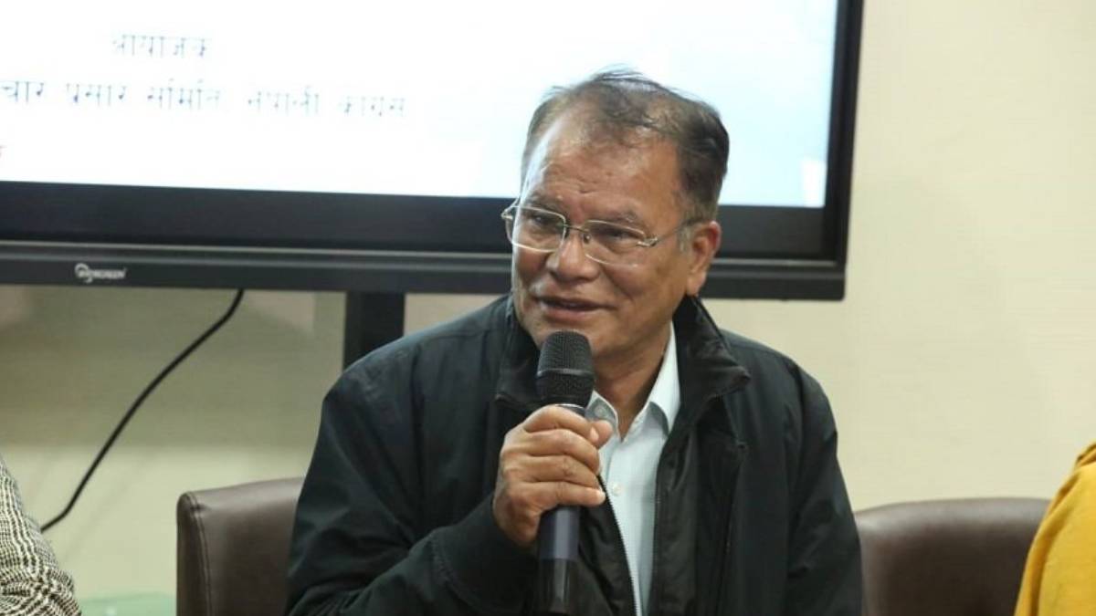 Nepali Congress spokesperson Devraj Chalise speaking about party unity and rebuilding the organization after the election loss