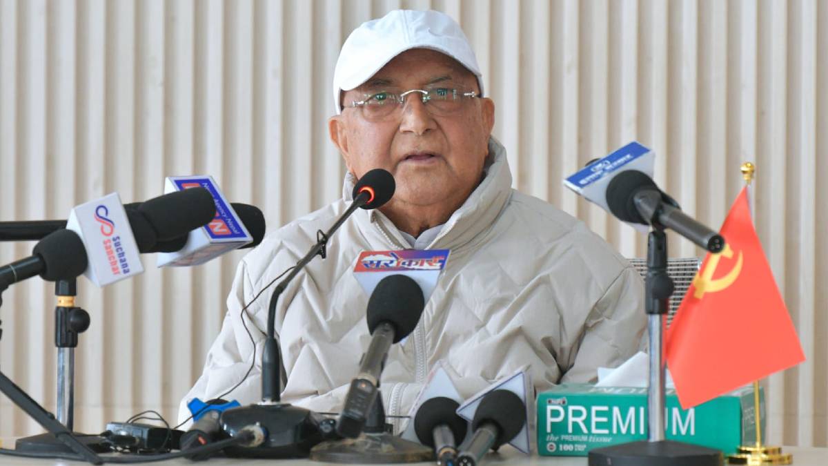Former Nepal Prime Minister K P Sharma Oli being taken into police custody from his residence in Kathmandu