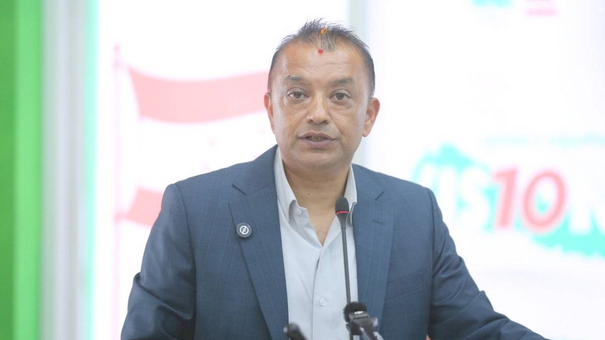 Nepali Congress leaders attending a Central Working Committee meeting in Kathmandu discussing the 15th General Convention timeline