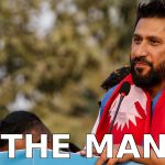 Rabi Lamichhane speaking at a public gathering in Nepal during a political rally