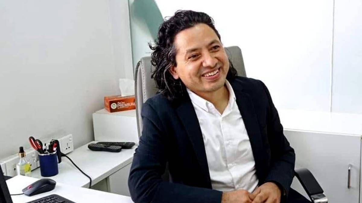 Umesh Chauhan, Editor-in-Chief of Kantipur Daily, who announced his resignation after leading the newspaper for five years