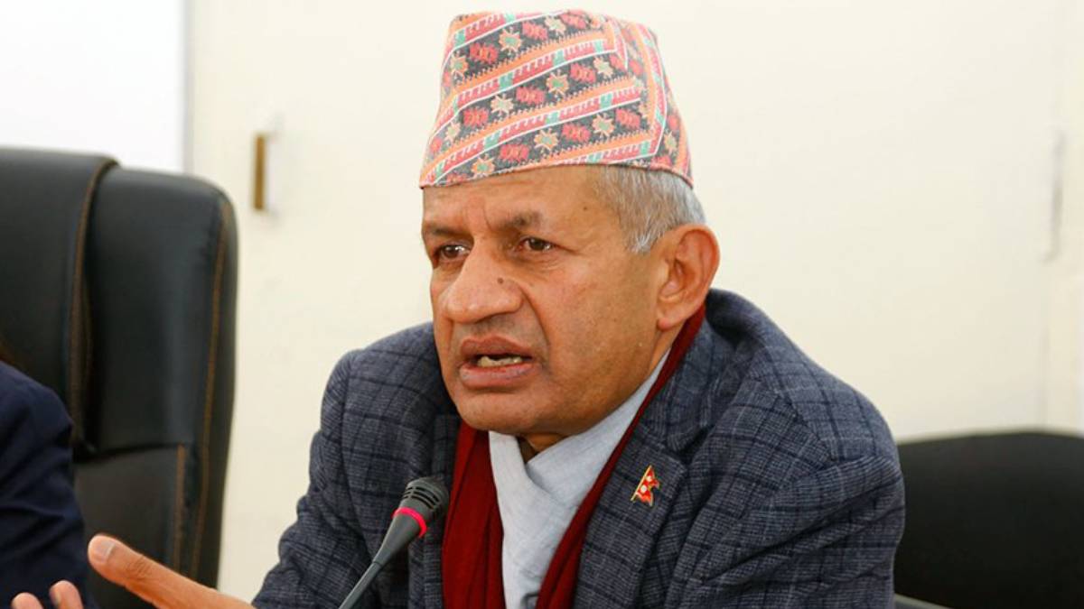 Pradeep Gyawali, central committee member of the Communist Party of Nepal (UML), speaking about the need for an internal review following the House of Representatives election results.