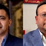 Deepak Bhatt and Sulabh Agrawal during Nepal AML probe over office raids