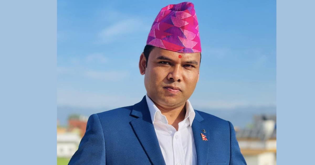 Dorna Kumar Kunwar after submitting resignation as Gandaki Province MP in Nepal