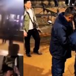 Police officers respond at Patan Durbar Square after Patan stabbing incident involving two brothers