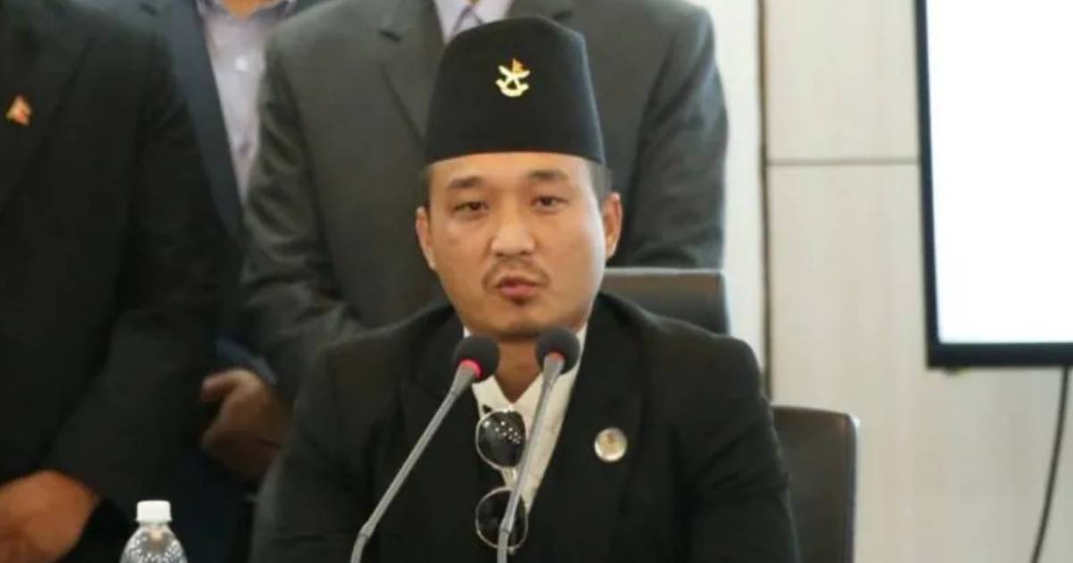 Home Minister Sudan Gurung speaking about Fewa Lake land case and legal action