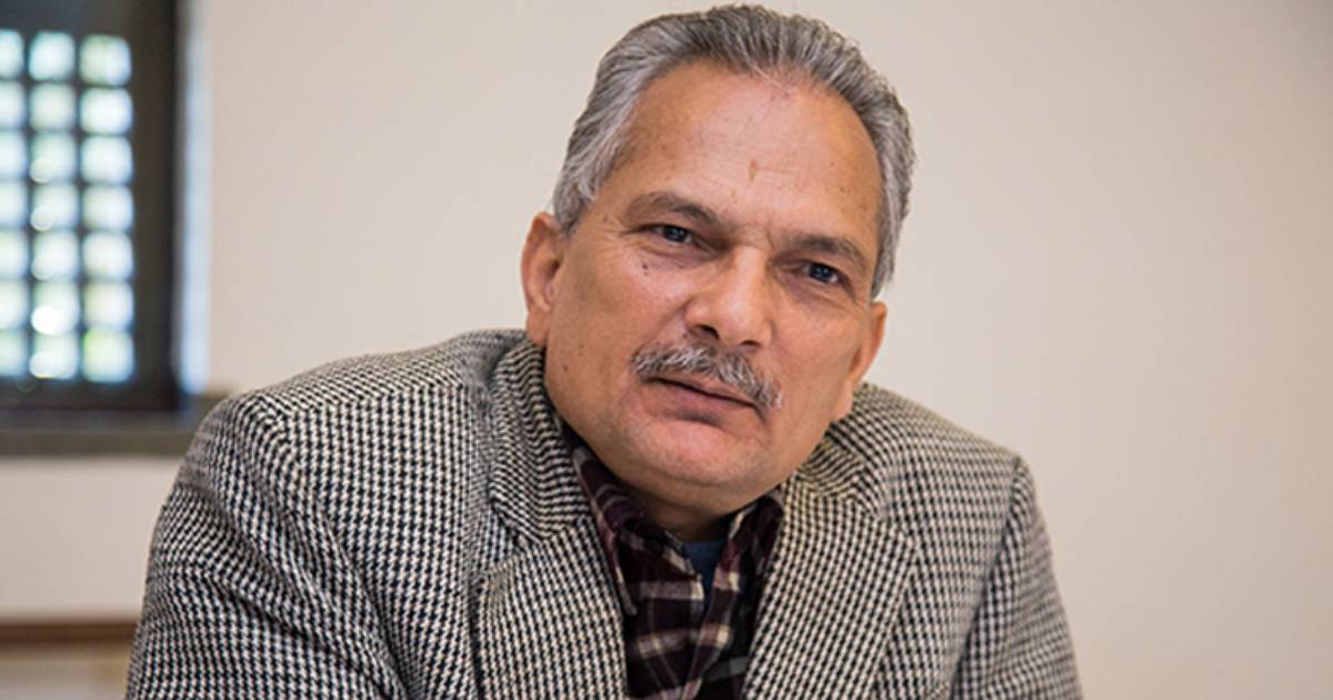 Baburam Bhattarai during a public appearance after leaving the Progressive Democratic Party