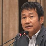 Harka Sampang speaks during a Parliament discussion on the government policy programme