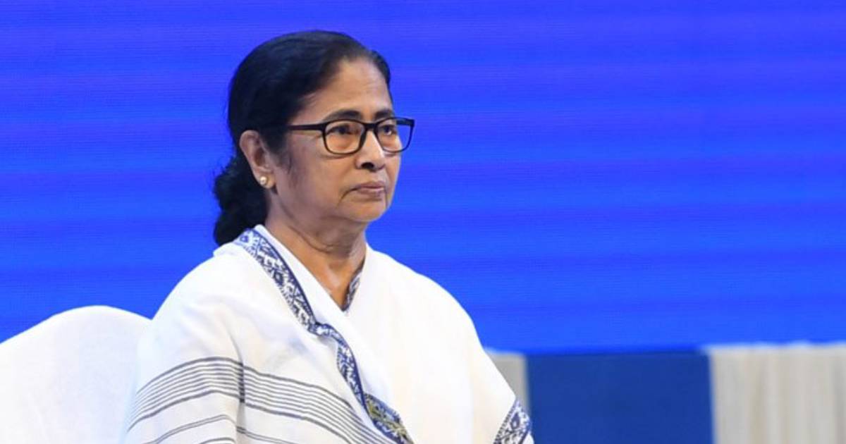 Mamata Banerjee attends an event after the West Bengal election defeat of her party