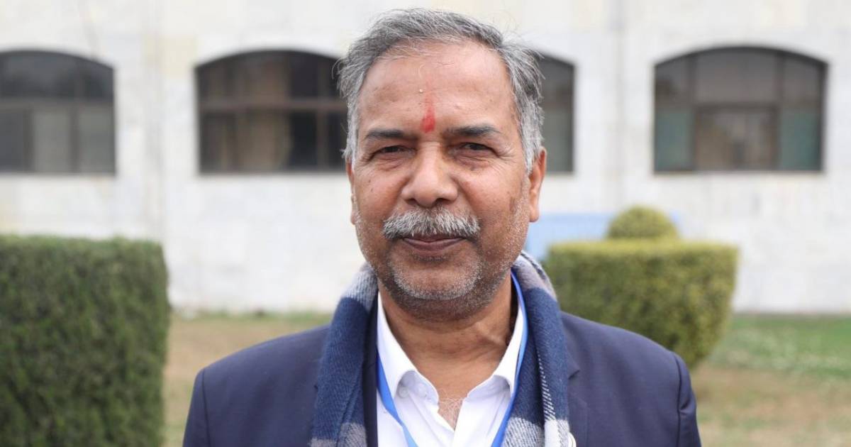 Ram Sahaya Yadav speaking on press freedom challenges in Nepal