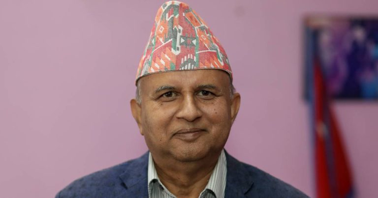 Shankar Pokharel during a public appearance amid remarks on democratic governance and institutions