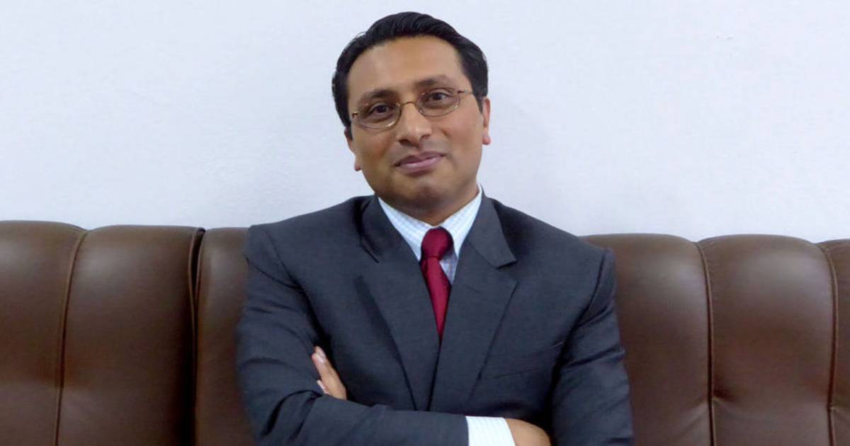 Swarnim Wagle seated during discussions on upcoming fiscal year budget priorities