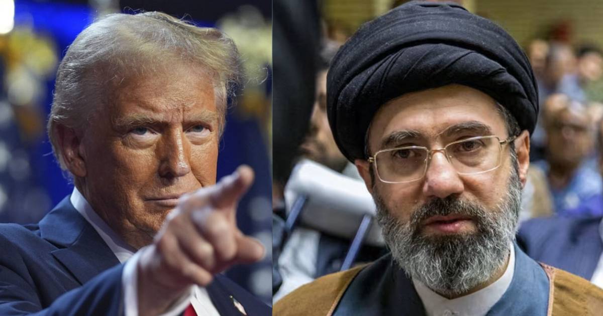 File photo of Donald Trump and an Iranian leader during reports of US-Iran peace negotiations