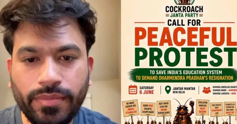 Cockroach Janta Party Plans Delhi Protest