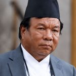 Mahabir Pun in formal attire after being sworn in as Nepal's Science and Innovation Minister
