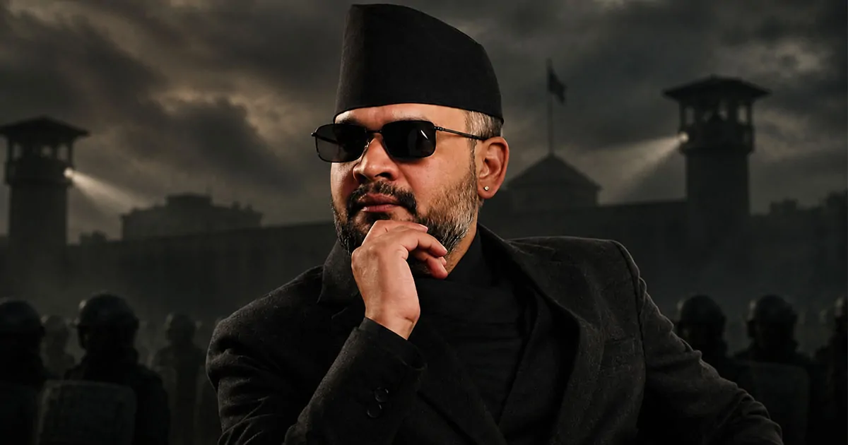 Balen Shah during the debate over free speech and recent arrests in Nepal