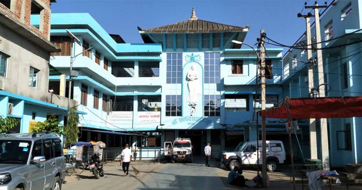Narayani Hospital building in Birgunj